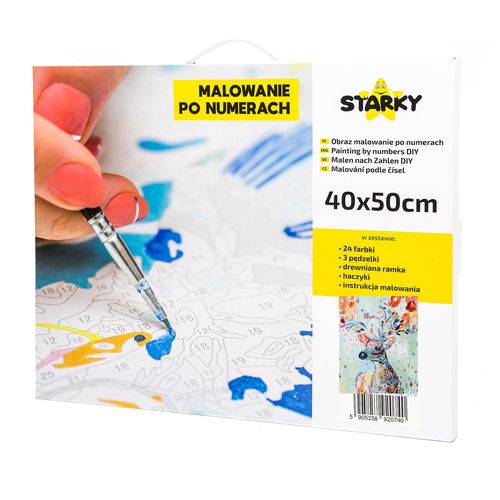 Zestaw do malowania po numerach - jelonek na Arena.pl