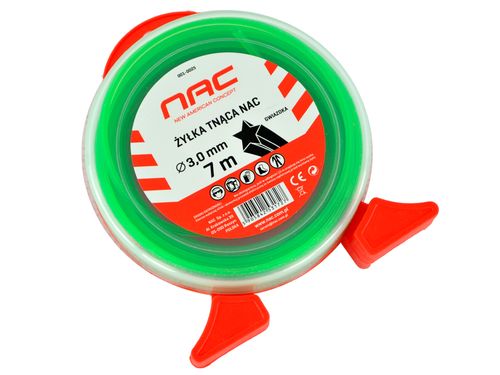 ŻYŁKA TNĄCA NAC DO KOS I PODKASZAREK ŚREDNICA 3 MM DŁUGOŚĆ 7 MB GWIAZDKA na Arena.pl