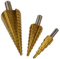 Zestaw wierteł stożkowych 3 sztuki 4-12,4-20,4-32