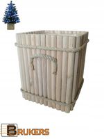 Donica stojak na choinke doniczka na drzewko biała donica na choinkę