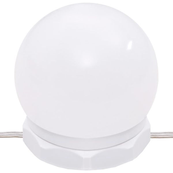 Toaletka z oświetleniem LED i szafką, brązowy dąb zdjęcie 11