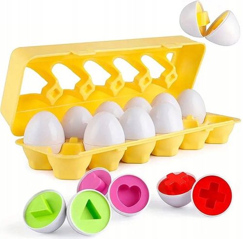 UKŁADANKA LOGICZNA SMART JAJKA SORTER KSZTAŁTY MONTESSORI na Arena.pl