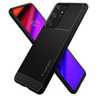 SPIGEN RUGGED ARMOR GALAXY S21 ULTRA MATTE BLACK