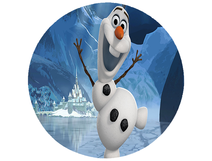 Opłatek na tort Kraina Lodu zdjęcie 1