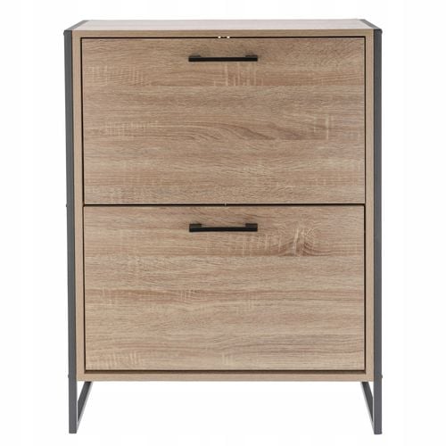 szafka na buty regał 2 komory obuwie komoda pojemna do przedpokoju loft na Arena.pl