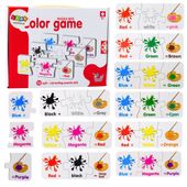 DLA DZIEIC ZABAWNE PUZZLE  ANGIELSKIE KOLORY