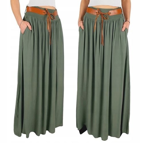 ZWIEWNA DŁUGA SPÓDNICA MAXI DO KOSTEK BOHO DAMSKA na Arena.pl