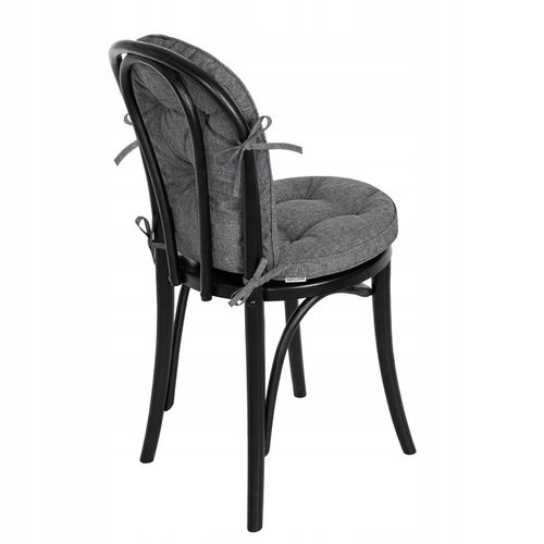 PODUSZKA NA KRZESŁO OKRĄGŁA wodoodporna z oparciem 49 cm kawiarniana 40x40 na Arena.pl