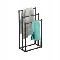 Wieszak łazienkowy WOLNOSTOJĄCY na ręczniki Mark Adler Level 6.0 CZARNY