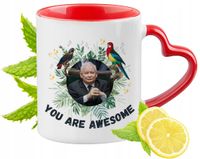 Kaczyński Kubek Czerwony Z Uszkiem W Kształcie Serca Na Prezent