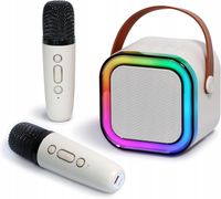 AFF 4270 Karaoke głośnik Bluetooth 10 W, 2x mikrofon bezprzewodowy