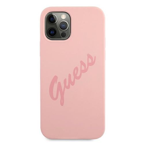 guess guhcp12llsvspi iphone 12 pro max6,7 różowy/pink hardcase script na Arena.pl