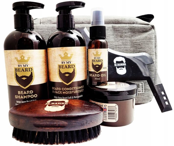 Zestaw Do Brody Kosmetyki Szczotka Wzornik ORGANIZER dla Brodacza zdjęcie 7