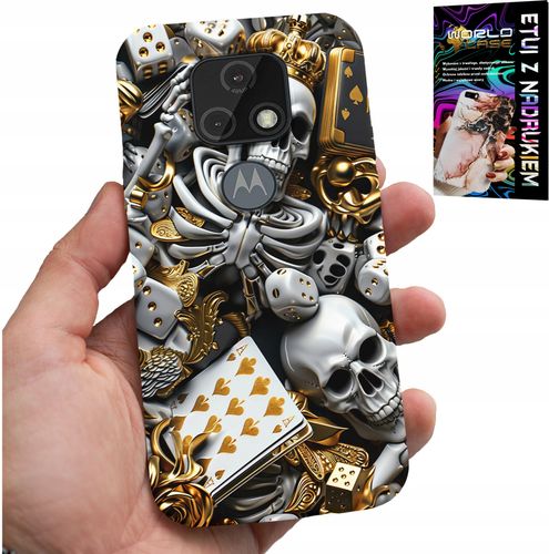 ETUI DO MOTOROLA MOTO E7 PLUS - KRÓL POKER KOŚCI AS WZORY DLA MĘŻCZYZN na Arena.pl
