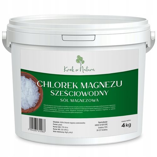 CHLOREK MAGNEZU sól kąpielowa relaks REGENERACJA płatki CZYSTY SKŁAD 4kg na Arena.pl