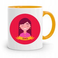 Kubek Żółty Prezent Dla Mamy Matki Mamusi Mom Z Nadrukiem Ze Zdjęciem