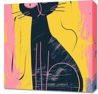 Obraz 60x60cm Kontrastowa Kotka