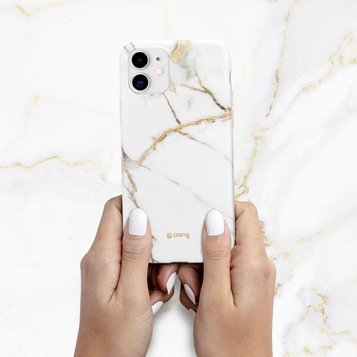 Crong Marble Case – Etui iPhone 11 (biały) na Arena.pl