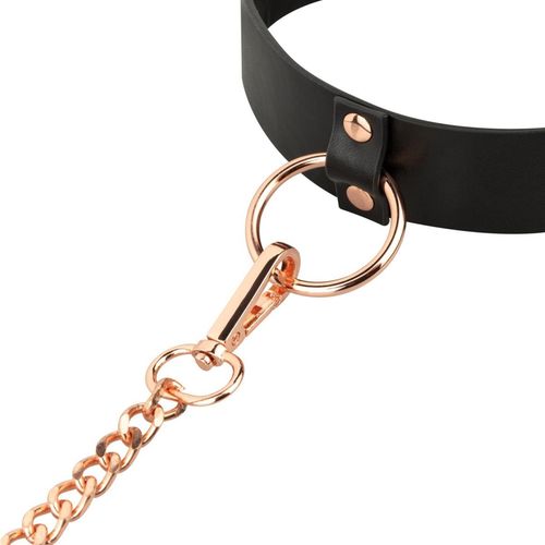 Rosy Gold - Collar With Leash - Black na Arena.pl