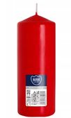 Świeca bezzapachowa Aura Bispol 70/150 czerwony