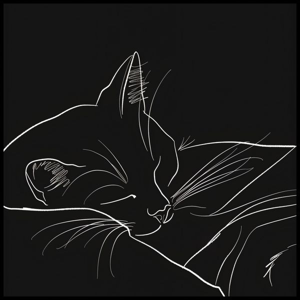 Plakat 80x80cm Nocny Spokój zdjęcie 2