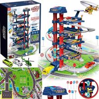 PARKING GARAŻ SAMOCHODOWY ZABAWKA Z WINDA ELEKTRYCZNA ZJEŻDŻALNIA DLA AUTEK