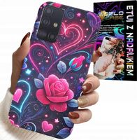 ETUI DO SAMSUNG GALAXY A71 - SERCE, RÓŻA, NASTOLETNIE CASE + SZKŁO