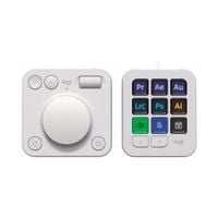 Logitech MX Creative Console programowalna klawiatura 9 klawiszy LCD biały