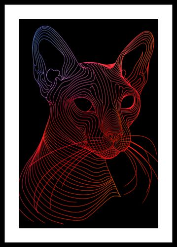 Plakat 30x45cm Cyfrowa Kocica na Arena.pl