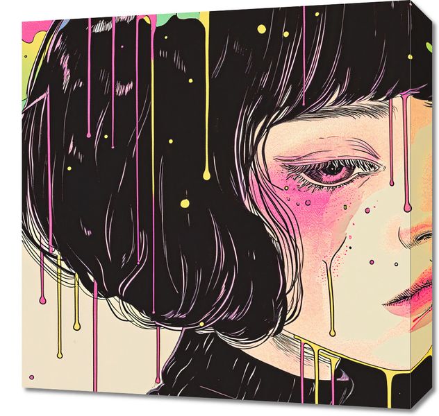 Obraz 50x50cm Strugi Kolorów zdjęcie 1