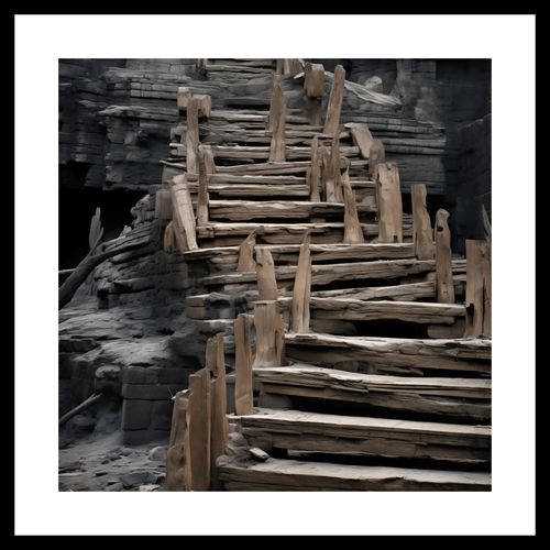 Plakat 30x30cm Schody do Nieznanego na Arena.pl