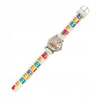 Zegarek dla DZIECI na gumce WYGODNY od 3 lat DO NAUKI KOLOROWY Pociągi