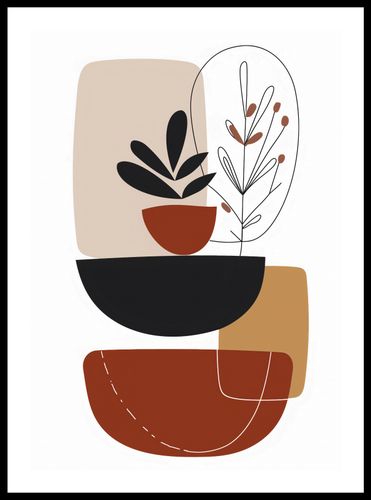 Plakat 42x59,4cm Botaniczna Abstrakcja na Arena.pl