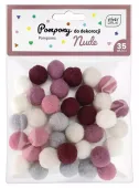 Pompony Do Dekoracji 35 Sztuk Nude