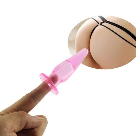 ŻELOWY KOREK ANALNY MAŁY NA PALUSZEK MINI PLUG na Arena.pl