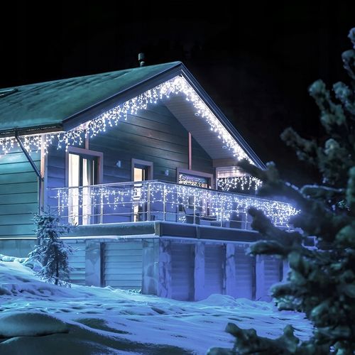 LAMPKI SOPLE ZEWNĘTRZNE CHOINKOWE 500 LED ŚWIATEŁKA ŚWIĄTECZNE +FLASH 22.5M na Arena.pl
