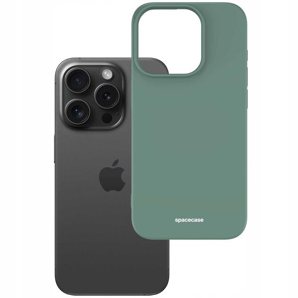 Spacecase Silicone Case Iphone 15 Pro Dark Green zdjęcie 2