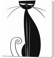 Obraz 90x100cm Czerń Kocicy