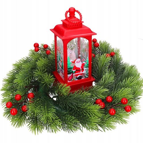 WIANEK ŚWIERKOWY ŚWIĄTECZNY ADWENTOWY STROIK WIENIEC JAK ŻYWY DUŻY PREMIUM na Arena.pl