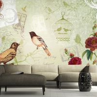 Fototapeta - Vintage birds 200x140