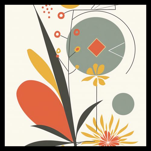 Plakat 30x30cm Geometryczny Ogród na Arena.pl