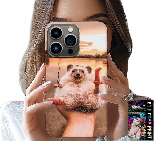 ETUI DO IPHONE 15 PRO MAX - Z NADRUKIEM SŁODKI JEŻYK PIGMEJSKI, CASE na Arena.pl