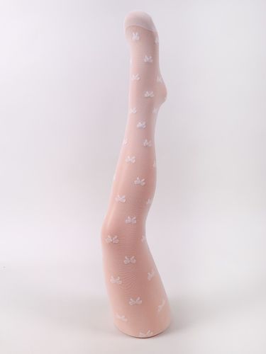 Rajstopy dziecięce lycra wzorzyste kokardki białe 20 DEN 104-110 YOCLUB na Arena.pl