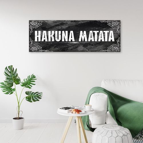 Obraz na płótnie – Canvas, Napis hakuna matata 90x30 na Arena.pl