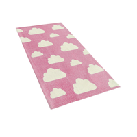 Dywan dziecięcy motyw chmur 60 x 90 cm różowy GWALIJAR