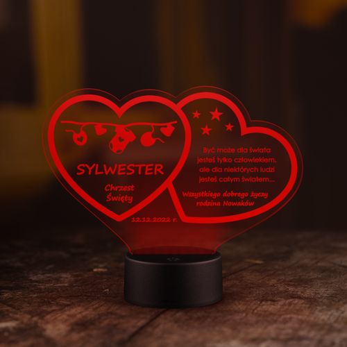 Statuetka LED CHRZEST CHRZCINY Upominek RAMKA LED na Arena.pl