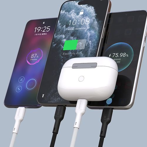 Kabel przewód USB-C - iPhone Lightning 30W 2m - czarny na Arena.pl