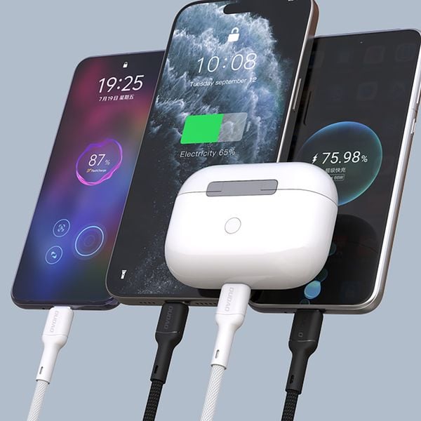 Kabel przewód USB-C - iPhone Lightning 30W 2m - czarny zdjęcie 9
