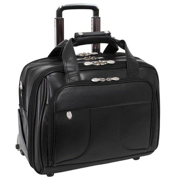Torba podróżna na kołach McKlein Chicago 17" Czarna zdjęcie 2