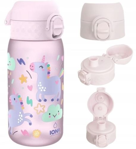 BUTELKA BIDON NA WODĘ DO SZKOŁY PRZEDSZKOLA UNICORN JEDNOROŻEC ION8 350ML na Arena.pl